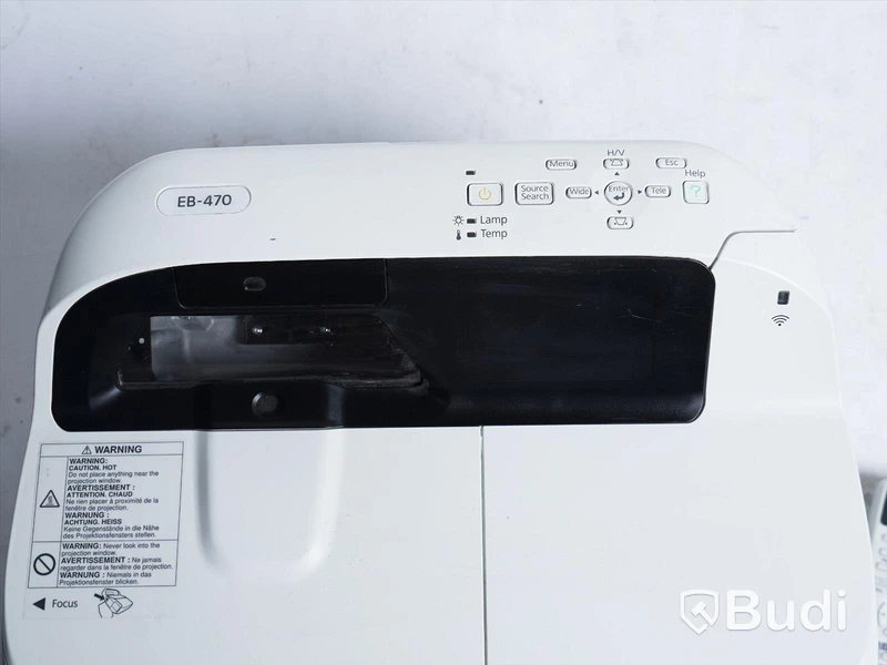 Projektor Epson EB-470 Ultra Short-throw Projector, 897 Lamp Hours. Obs! Strömkabel saknas.