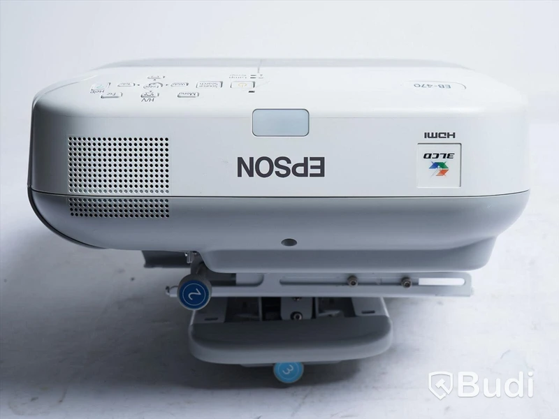 Projektor Epson EB-470 Ultra Short-throw Projector, 897 Lamp Hours. Obs! Strömkabel saknas.