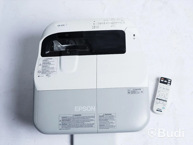 Projektor Epson EB-470 Ultra Short-throw Projector, 897 Lamp Hours. Obs! Strömkabel saknas.