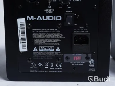 Studiomonitorer, M-Audio BX5 D3, OBS! strömkablar saknas.