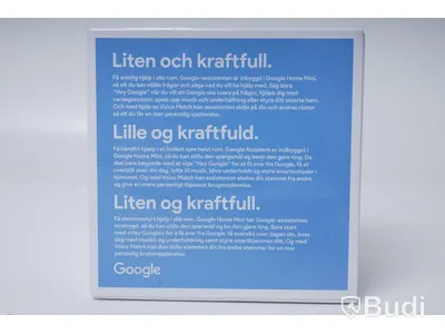 Google Home Mini Ny, Obruten förpackning.