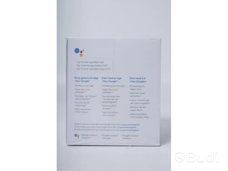 Google Home Mini Ny, Obruten förpackning.