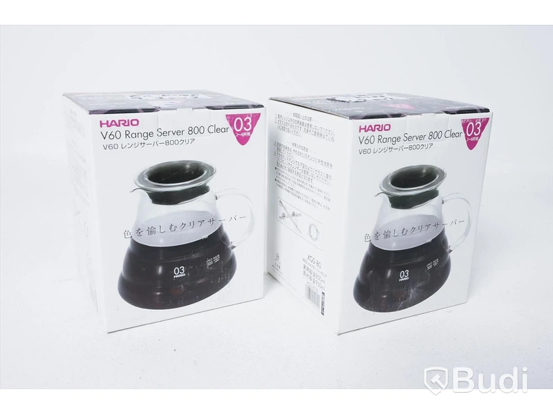 2st Kaffekannor -  Hario V60 Glass Range Server 800 Clear