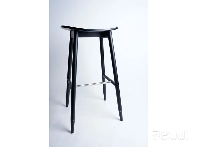 Barstol - Chris Martin, Icha Bar Stool, Svartbetsad ek, 75 cm Nypris inkl moms: 5195 kr