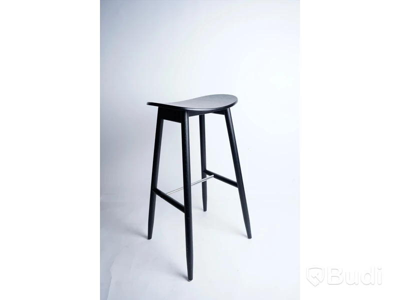 Barstol - Chris Martin, Icha Bar Stool, Svartbetsad ek, 75 cm Nypris inkl moms: 5195 kr