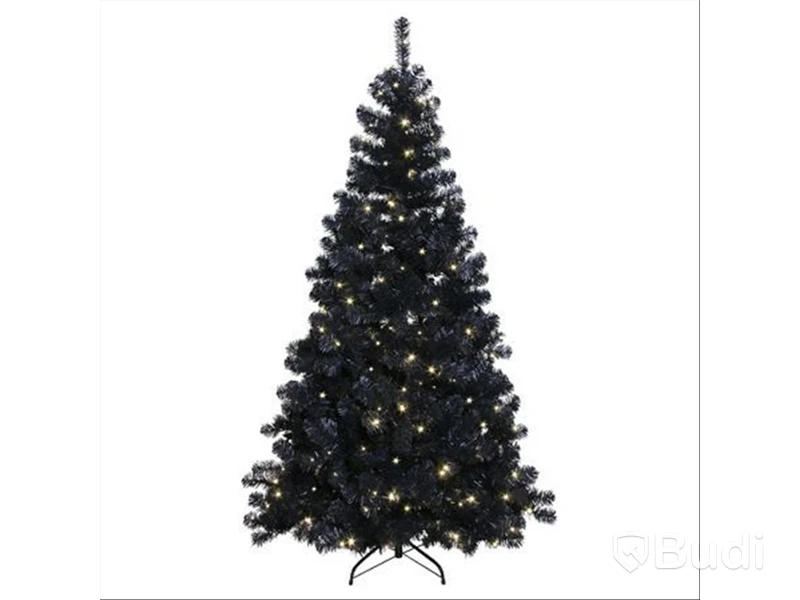 Julgran med inbyggd LED  – Star Trading, OTTAWA, 210 cm, OBS Färg; SVART