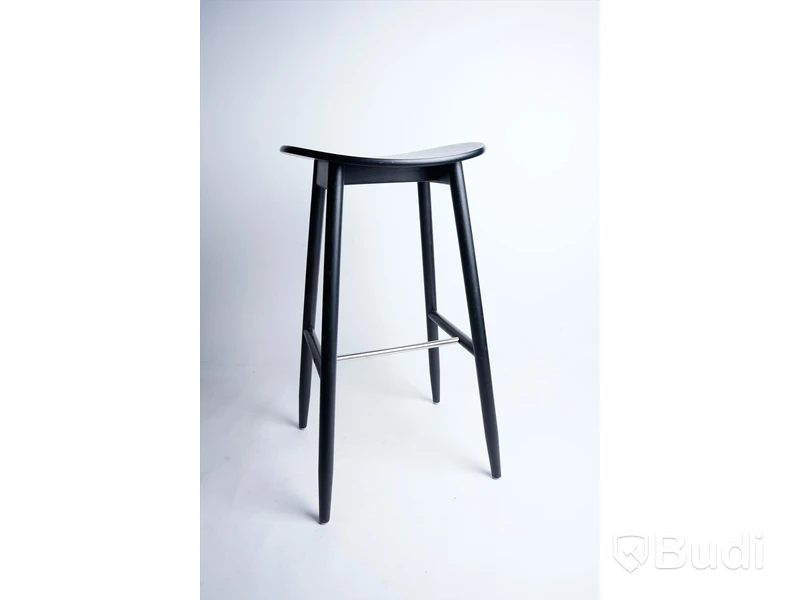 Barstol - Chris Martin, Icha Bar Stool, Svartbetsad ek, 75 cm Nypris inkl moms: 5195 kr