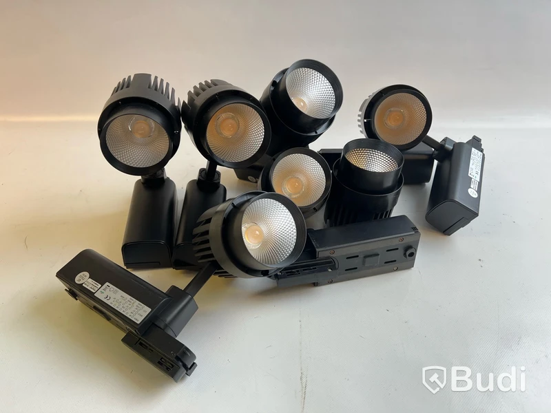 Parti skenaspotlight, svart, 30W