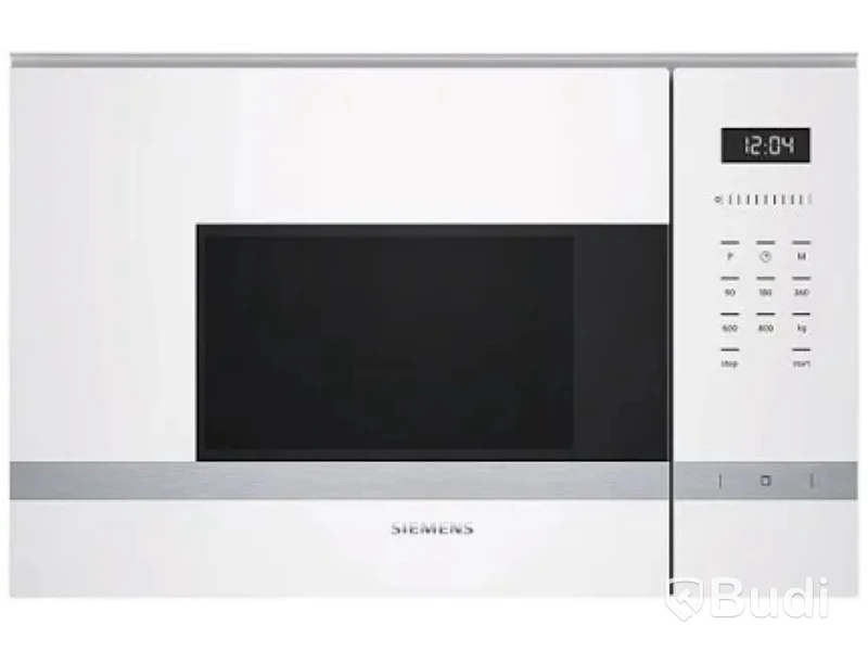 Mikrovågsugn Siemens BF555LMW0, med vit utsida.
