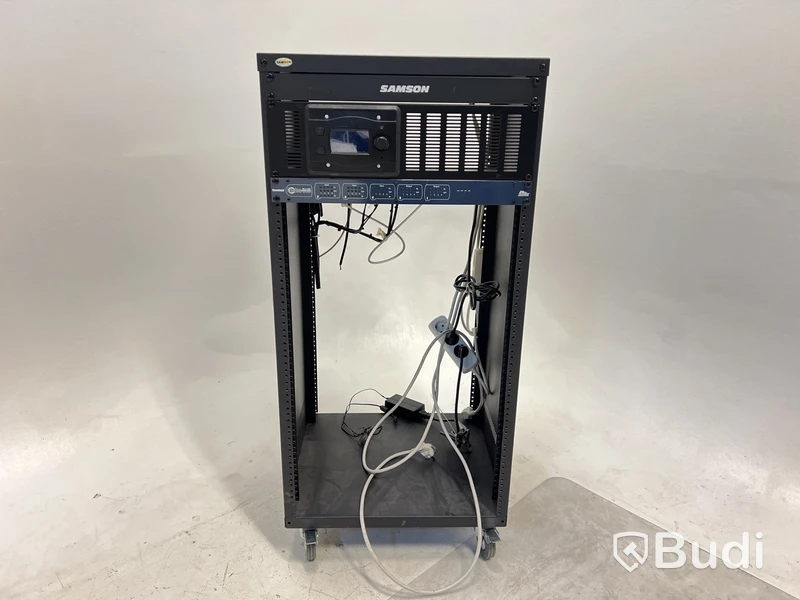 Rack med London Blu-100 Audio processor. OBS! Ej funktionstestat.