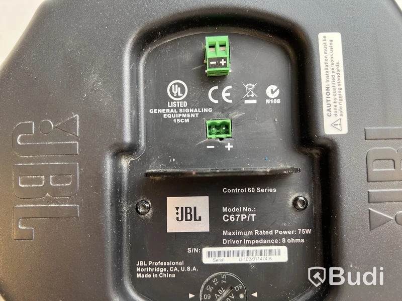 2 st. Högtalare JBL C67P/T.
