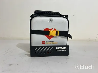 Defibrillator Lifepak CR2 med väggfäste och väska