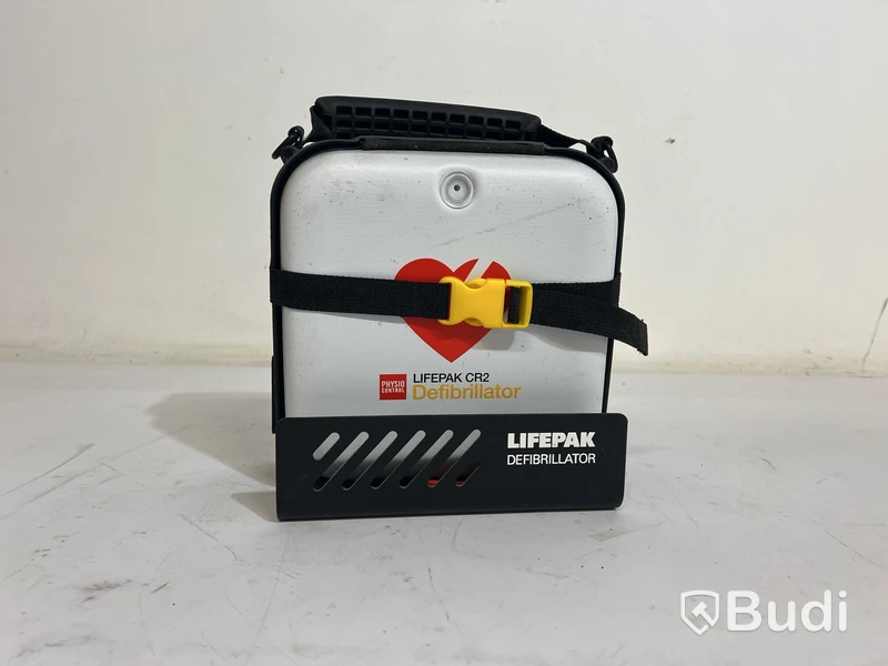 Defibrillator Lifepak CR2 med väggfäste och väska