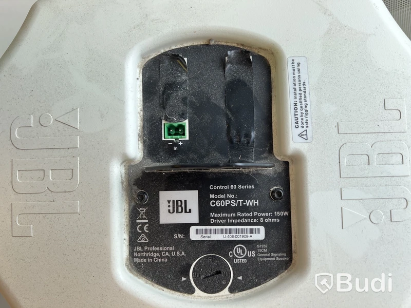 3 st. Högtalare JBL C60PS/T-WH.