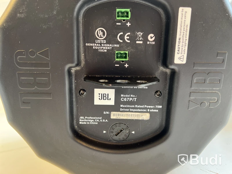 2 st. Högtalare JBL C67P/T.
