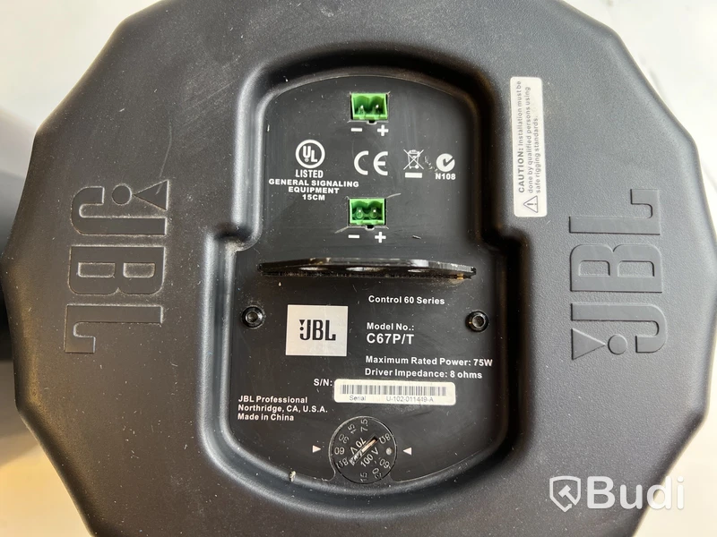 2 st. Högtalare JBL C67P/T.