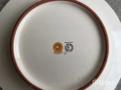4 st. tallrikar Fratteli Coli Classic Spruzzi, 19 cm, grön