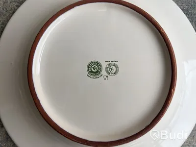 4 st. tallrikar Fratteli Coli Classic Spruzzi, 19 cm, grön