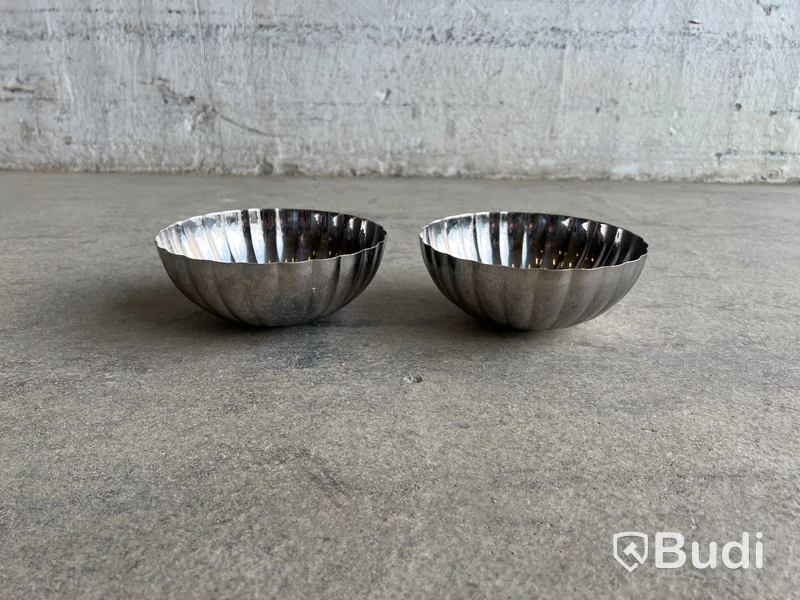 2 st. skålar Georg Jensen Bernadotte, 17,5 cm
