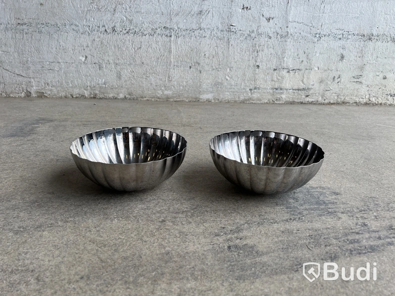 2 st. skålar Georg Jensen Bernadotte, 17,5 cm