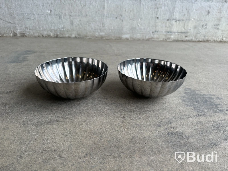2 st. skålar Georg Jensen Bernadotte, 17,5 cm