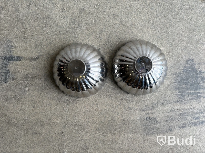 2 st. skålar Georg Jensen Bernadotte, 17,5 cm