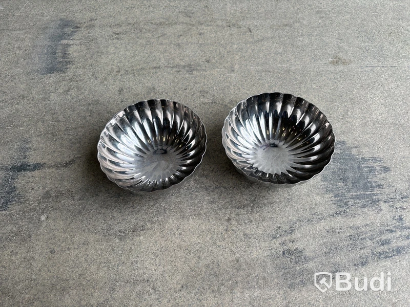 2 st. skålar Georg Jensen Bernadotte, 17,5 cm