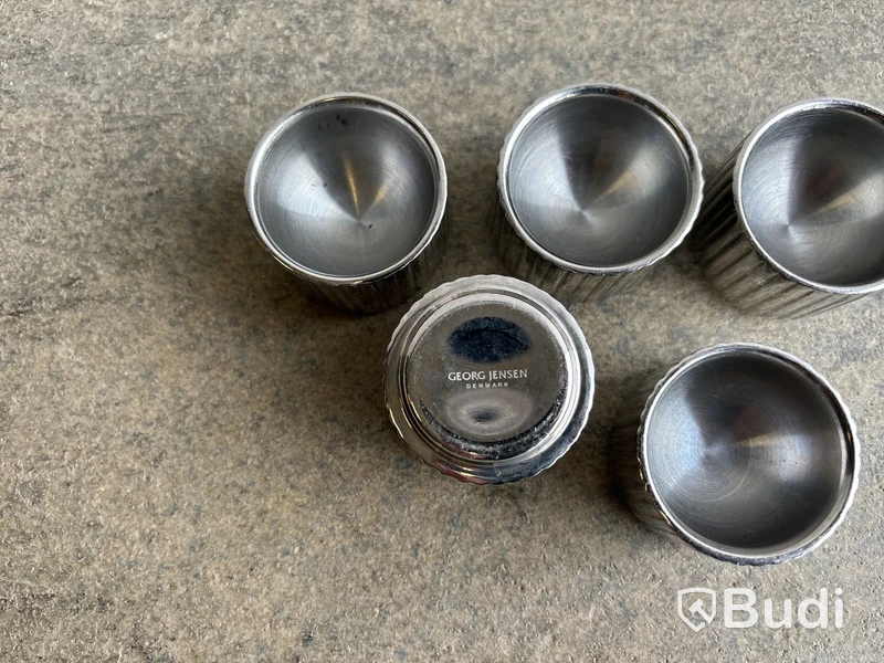 5 st. Äggkoppar Bernadotte Kollektion Georg Jensen
