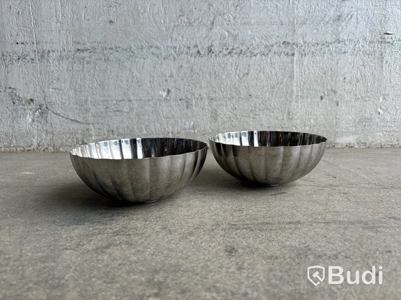 2 st. skålar Georg Jensen Bernadotte, 17,5 cm
