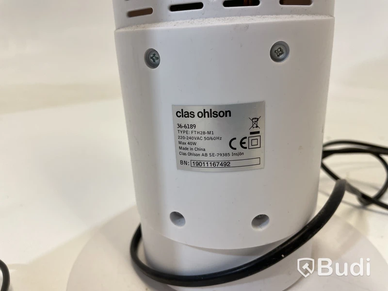 2 st. Golvfläktar Clas Ohlson