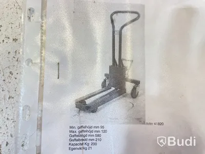 Butiksgaffelvagn Mechanic lifter MR200
