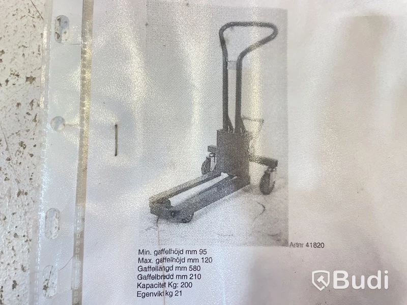 Butiksgaffelvagn Mechanic lifter MR200