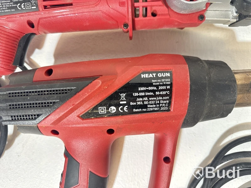 Varmluftspistol R1690 och Bandfil, Meec Tools
