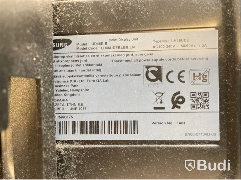 4 st. Ledskärmar Samsung UD46E-B