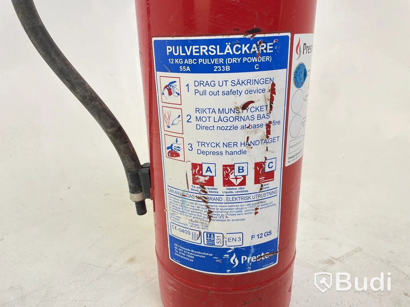 Pulversläckare, 12 Kg ABC Pulver