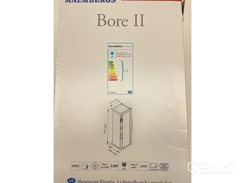 Väggarmatur Malmbergs, Bore II