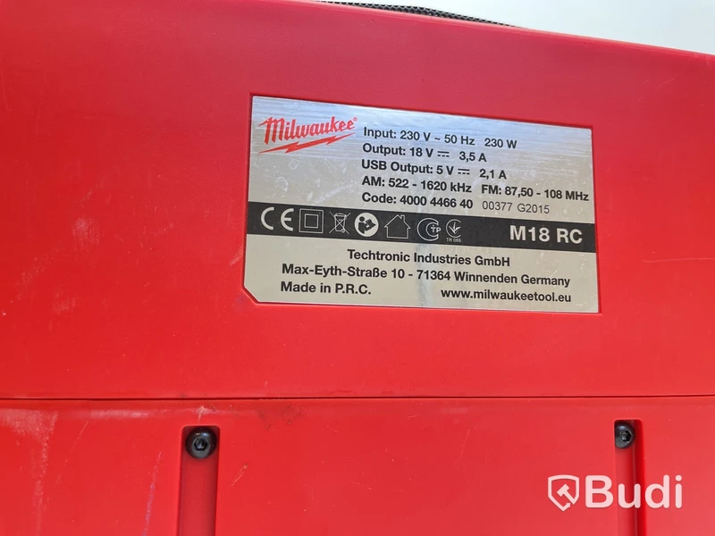 Arbetsradio Milwaukee, M18 RC