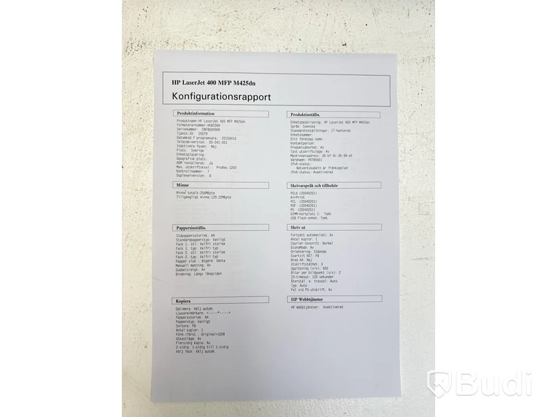 Skrivare / scanner HP Laserjet Pro MFP M425