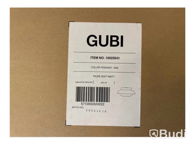 Lampa Gubi, Collar pendant, taupe soft matt