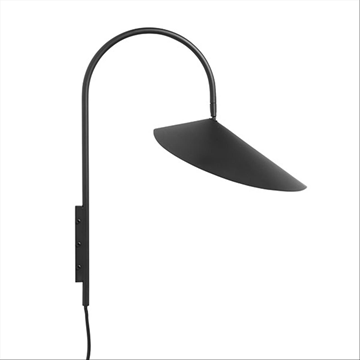 (NY) Vägglampa Arum, svart 