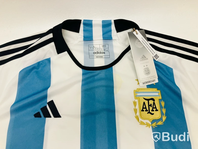 2 st. Supportertröjor Adidas Argentina, stl. L