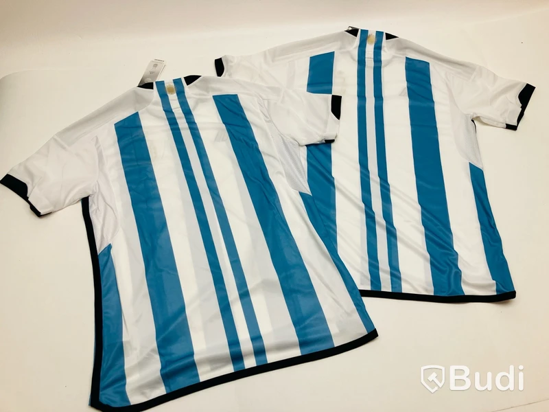 2 st. Supportertröjor Adidas Argentina, stl. L