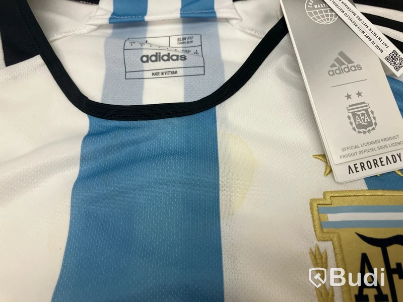 2 st. Supportertröjor Adidas Argentina, stl. L