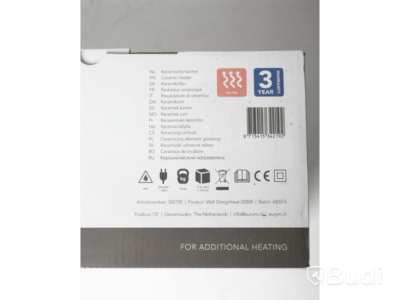2 st Ceramic Heater wall designheat 2000R