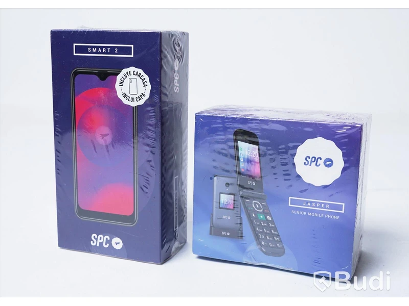 2 st mobiltelefoner - SPC Smart 2 Android smartphone samt SPC Jasper Senior Mobile Phone