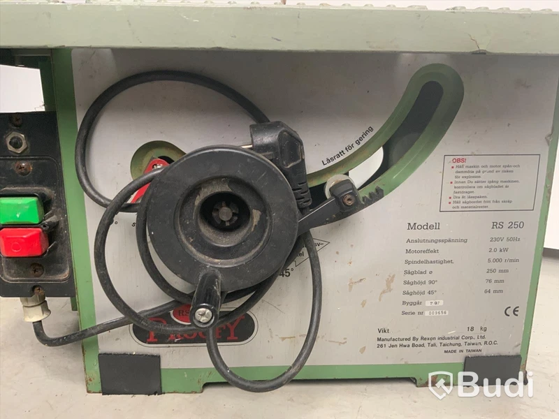 Bordscirkelsåg, PROOFY RS 250