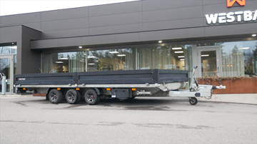 Westbay Donna containervagn, släpvagn, 5300x2470 mm, 3500 kg, -2022