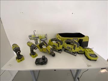 Kombikit Ryobi  OnePlus 6st maskiner, 2 laddare, 1st batteri samt väska