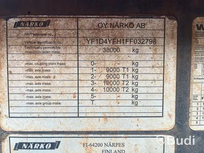 Lastväxlarsläp NÄRKO D4YF51H11 -2015 | Reparationsobjekt | Avbruten försäljning