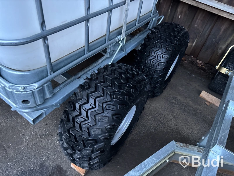Vagn med ibc-kärl för ATV m.m.